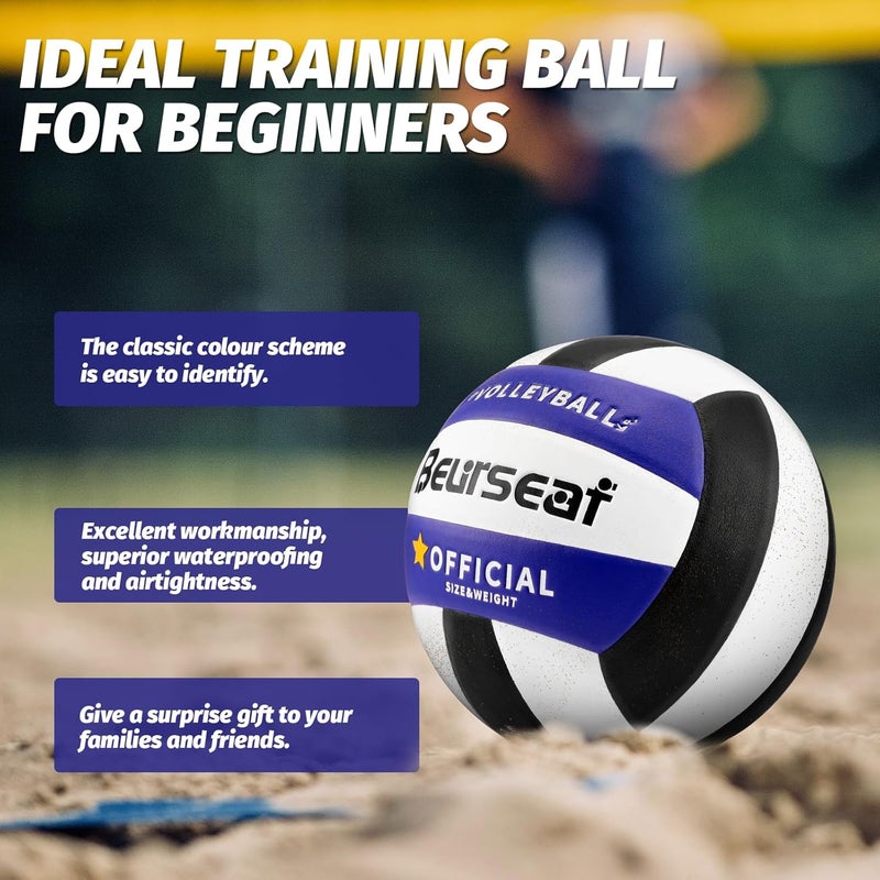 Beurseaf Volleyball, Soft Touch Beach Volleyball, Indoor Outdoor Volleyball for Beach Game Training, Official Size 5 - Image 5